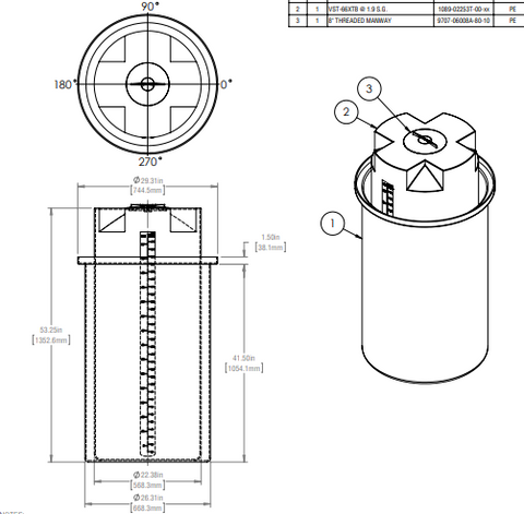 Image of 79 Gallon Self Contained Day Tanks - Circular Containment RTS Plastics SCDTC-66