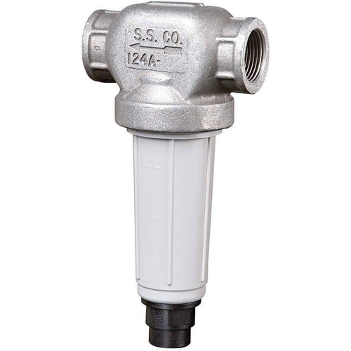 1 1/2" FPT Nylon/AL Self Cleaning T-Line Strainer - Buna-N Gasket TeeJet AA124-1-1/2SC-AL