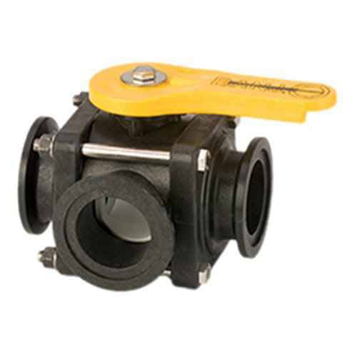 2" Flange Polypropylene Ball Valve Banjo MV220SL