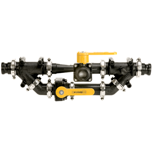 2" Flange Polypropylene Manifold Inductor System, 2" Male Adapter x 2" Male Adapter Banjo MIS220AA