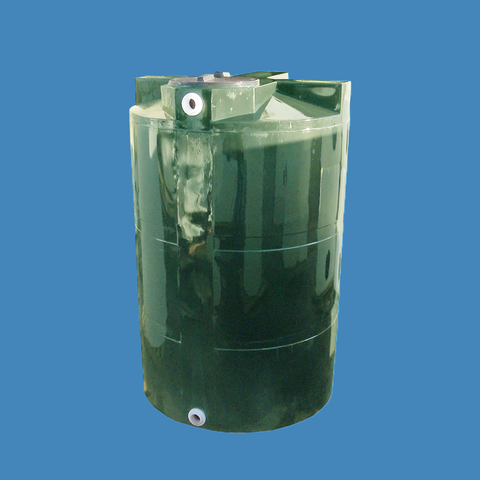 Image of 550 Gallon Vertical Water Storage Tank Custom Roto Molding 550 VT FWG