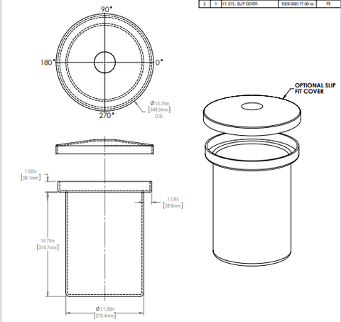 Image of 6 Gallon Vertical Open Top Tanks RTS Plastics VOT-5 Tank