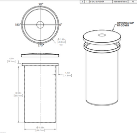 36 Gallon Vertical Open Top Tanks RTS Plastics VOT-30 17x30 Tank