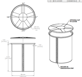 300 Gallon Vertical Open Top Tanks 1.5 SG RTS Plastics VOT-250 1.5 Tank