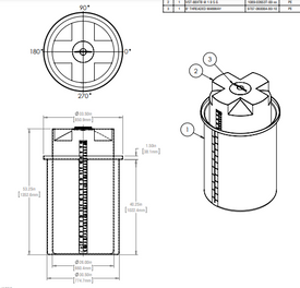 106 Gallon Self Contained Day Tanks - Circular Containment RTS Plastics SCDTC-88