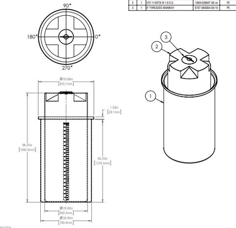 Image of 132 Gallon Self Contained Day Tanks - Circular Containment RTS Plastics SCDTC-110