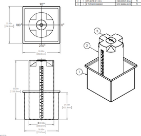 79 Gallon Self Contained Day Tanks - Rectangular Containment RTS Plastics SCDTR-66