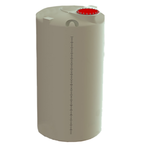 600 Gallon Industrial Vertical Closed Top Tanks 1.9 SG RTS Plastics VST-500 1.9 Tank