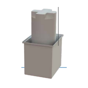 Rectangular Shape Containment 17 Gallon Open Top Rectangular Storage and Containment Lids RTS Plasti ...