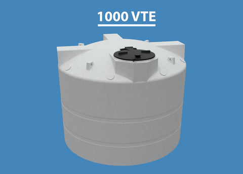 1000 Gallon Vertical Encapsulated HDPE Tank XL Enclosed Custom Roto Molding 1000 VTEXL