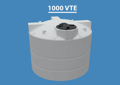 1000 Gallon Vertical Encapsulated HDPE Tank XL Enclosed Custom Roto Molding 1000 VTEXL