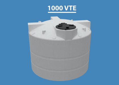1000 Gallon Vertical Encapsulated HDPE Tank HD Enclosed Custom Roto Molding 1000 VTE