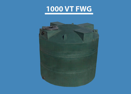 1000 Gallon Vertical Water Storage Tank Custom Roto Molding 1000 VT FWG