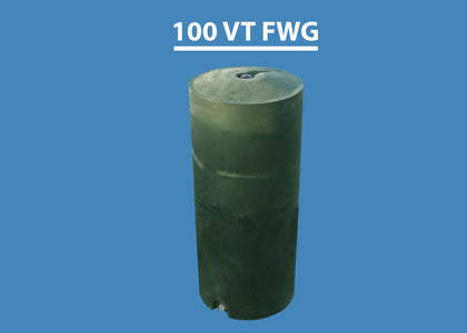 100 Gallon Vertical Water Storage Tank Custom Roto Molding 100 VT FWG