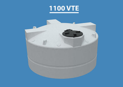 1100 Gallon Vertical Encapsulated HDPE Tank HD Enclosed Custom Roto Molding 1100 VTE