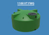 1100 Gallon Vertical Water Storage Tank Custom Roto Molding 1100 VT FWG