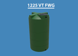 1225 Gallon Vertical Water Storage Tank Custom Roto Molding 1225 VT FWG