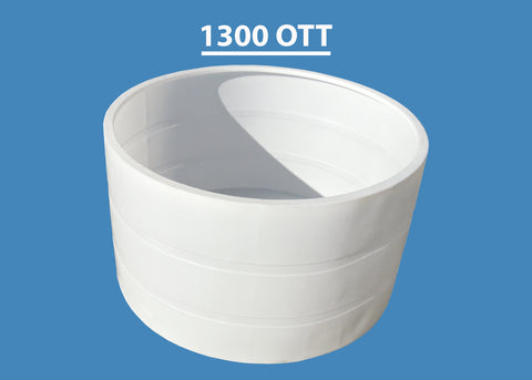 Image of 1300 Gallon Open Top HDPE Tank Custom Roto Molding 1300 OTT