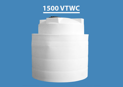 1500 Gallon Vertical HDPE Tank With Containment 1800 OTT Custom Roto Molding 1500 VTWC