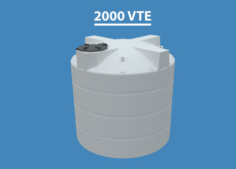 Image of 2000 Gallon Vertical Encapsulated HDPE Tank XL Enclosed Custom Roto Molding 2000 VTEXL