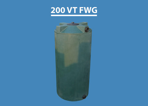 200 Gallon Vertical Water Storage Tank Custom Roto Molding 200 VT FWG
