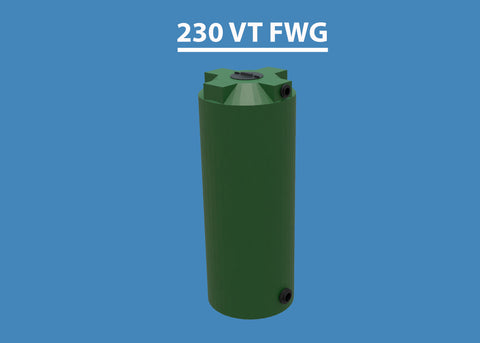 230 Gallon Vertical Water Storage Tank Custom Roto Molding 230 VT FWG