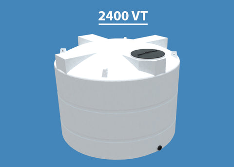 2400 Gallon Vertical Polyethylene Tank Custom Roto Molding 2400 VT HD