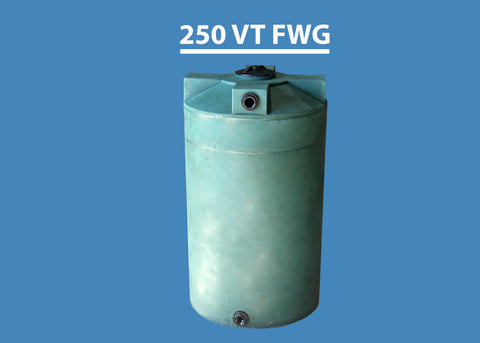 Image of 250 Gallon Vertical Water Storage Tank Custom Roto Molding 250 VT FWG