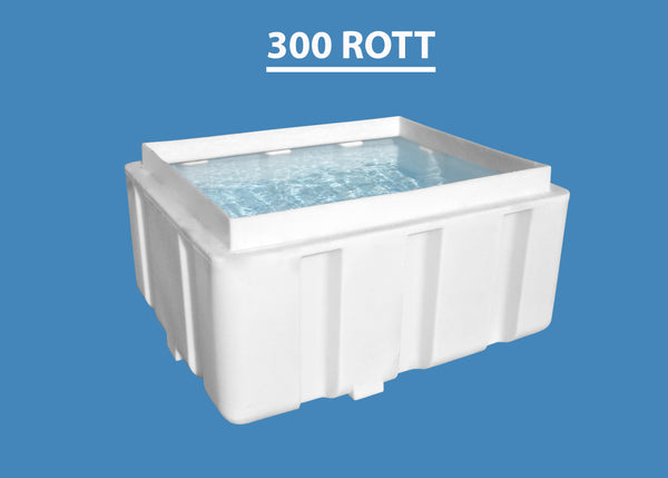 300 Gallon Rectangular Open Top HDPE Tank Custom Roto Molding 300 ROTT ...