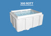 300 Gallon Rectangular Open Top HDPE Tank Custom Roto Molding 300 ROTT