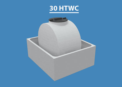 30 Gallon Horizontal HDPE Tank With Containment 40 ROTT Custom Roto Molding 30 HTWC