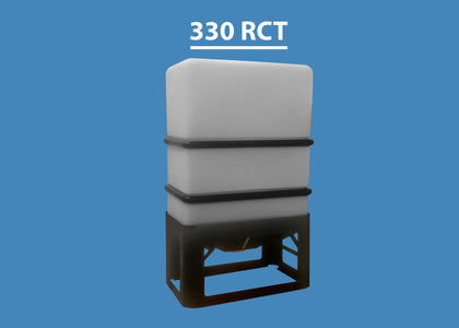 330 Gallon Rectangular Cone Tank Custom Roto Molding 330 RCT