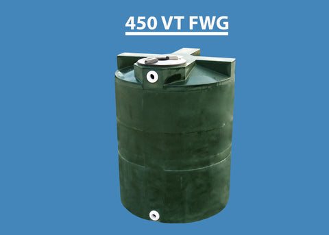450 Gallon Vertical Water Storage Tank Custom Roto Molding 450 VT FWG