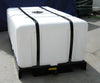 400 Gallon Rectangular HDPE Tank With Skid Custom Roto Molding 400 RTSA