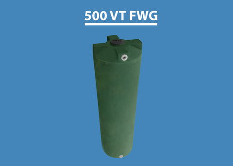 500 Gallon Vertical Water Storage Tank Custom Roto Molding 500 VT FWG