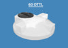 60 Open Top HDPE Tank Lid Custom Roto Molding 60 OTTL