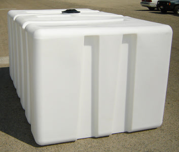 1000 Gallon Rectangular HDPE Tank Custom Roto Molding 1000 RT