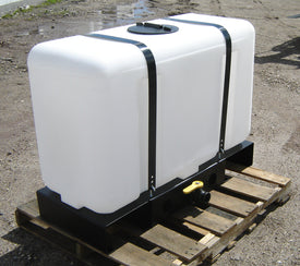 100 Gallon Rectangular HDPE Tank With Skid Custom Roto Molding 100 RTSA