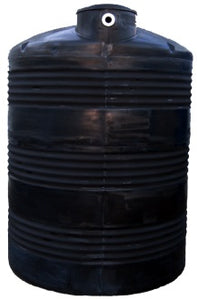 1500 Gallon Black Plastic Water Storage Tank Quadel Titan 1018