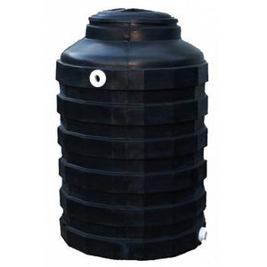 175 Gallon Black Plastic Water Storage Tank Quadel Titan 1009