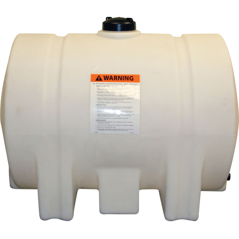 125 Gallon Polyethylene Round Horizontal Leg Tank RomoTech 82123949