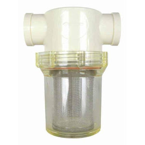3/4" FPT Clear Poly Nylon T-Line Strainer Valley 75CNFE