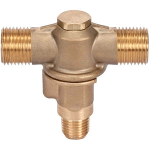 1/4" MPT 2 Outlet Brass Rollover TeeJet 98452-1/4M