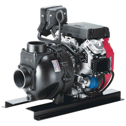 24 HP Honda Gas Engine Cast Iron Pump with 4" NPT Banjo 444PIH24
