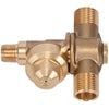 3/8" MPT 2 Outlet Brass Rollover TeeJet 98450-1-3/8M