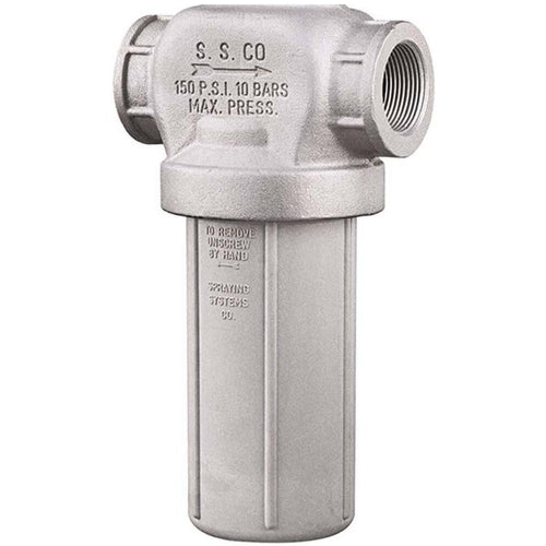 1 1/4" FPT Nylon/AL T-Line Strainer - Buna-N Gasket TeeJet AA124-1-1/4-AL