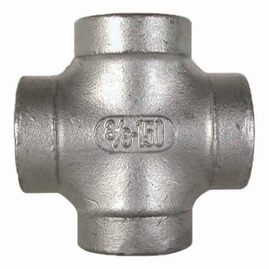 Stainless Steel Pipe Cross Fitting - 1 1/2" FPT Valley 304-CR112
