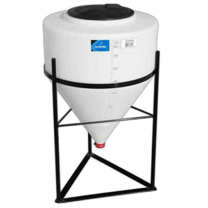 30 Gallon Inductor Full Drain Cone Bottom Tank w/ Stand Ace Roto-Mold INFD30-24