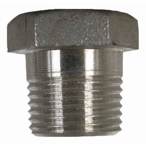 Stainless Steel Pipe Hex Plug Fitting - 3" MPT Valley 304-F300