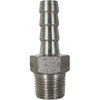 Stainless Steel Hose Barb Fitting - 4" MPT x 4" Hose Barb Valley 316-A400